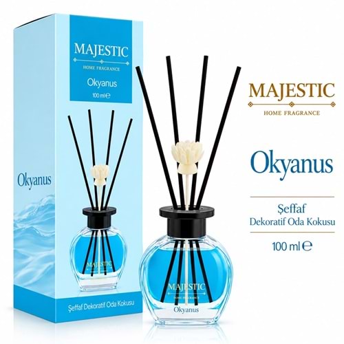 Majestic Şeffaf Dekoratif Oda Kokusu Okyanus 100ml