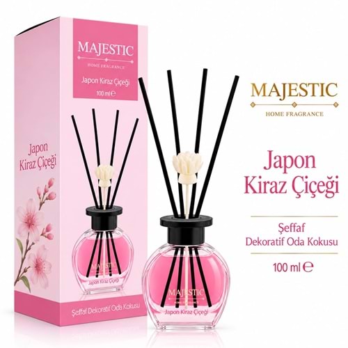 Majestic Şeffaf Dekoratif Oda Kokusu Japon Kiraz Çiçeği 100ml