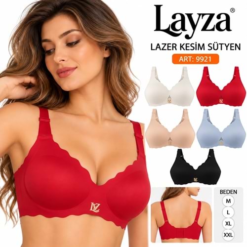 Layza Lazer Kesim Dikişsiz Sütyen 9921 6*