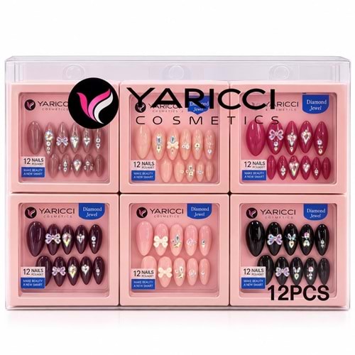 Yarıcı Taşlı Takma Tırnak Yrc-338 12*