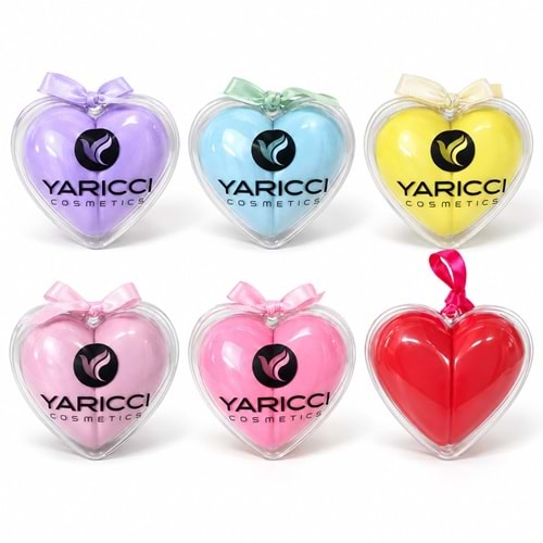 Yarıcı Kalpli 2Li Makyaj Süngeri Yrc-432 12*