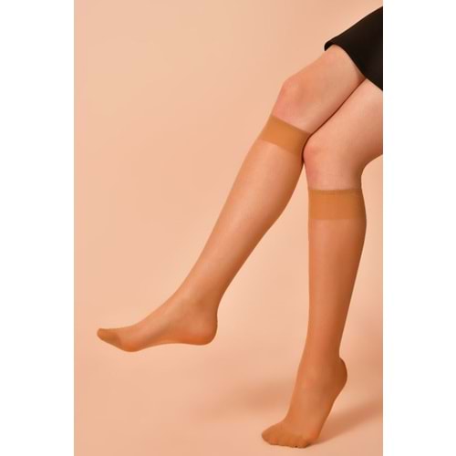 Özge Fit15 Dizaltı Çorap Ten-57 12*