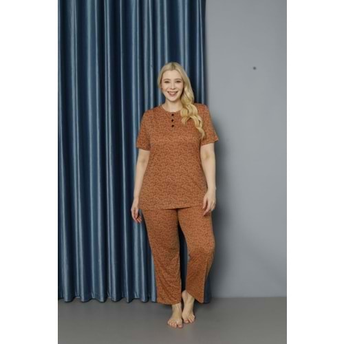 Polkan Kısa Kol Battal Pijama Takımı 10523 3*