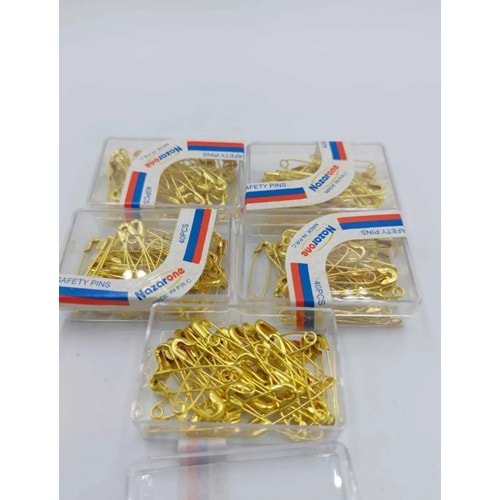 Nazarone Sarı Çengelli İğne Mini Paketli 24*