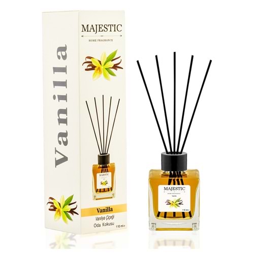 Majestic Bambu Çubuklu Oda Kokusu Vanilya 110 Ml Kare