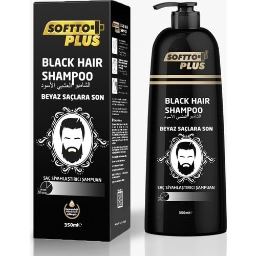 Softto Plus Black Hair Shampoo 350 ml