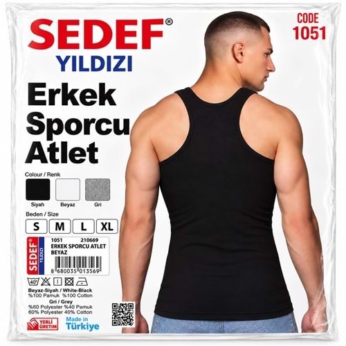 1051 Sedef Yıldızı Erkek Rambo Atlet