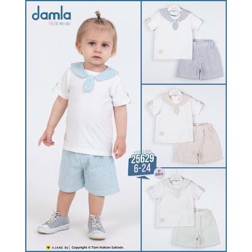 Damla 06,24 ay kıravatlı erkek takım 25629