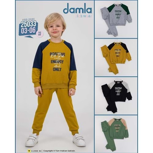Damla positive baskı erkek takım 3-6 yaş 25033