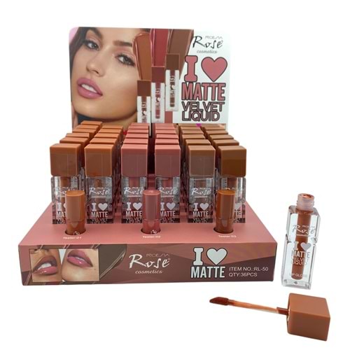 Rose Mat Kalıcı Ruj RL50 36*