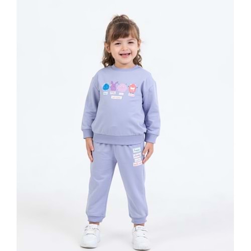 Comix Buddies Kız Takım 6-24 ay Lila 25K-001