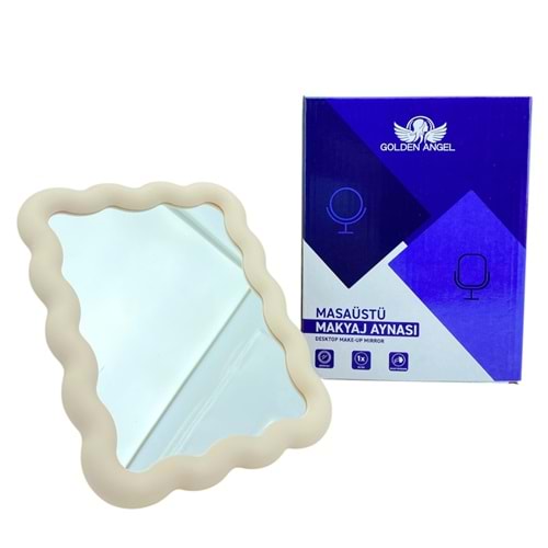 Golden Angel Opak Ayaklı Makyaj Aynası Kare AYN204