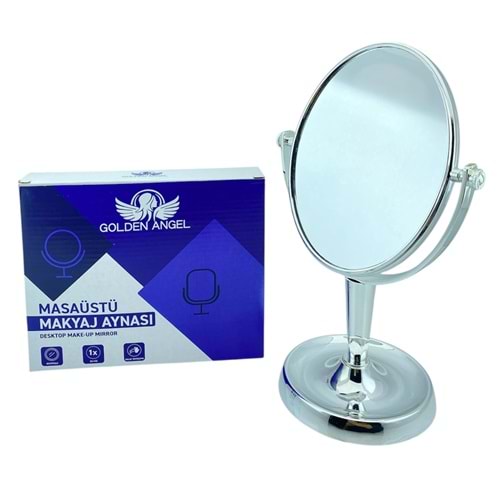 Golden Angel Metalize Çift Taraf Makyaj Aynası AYN193