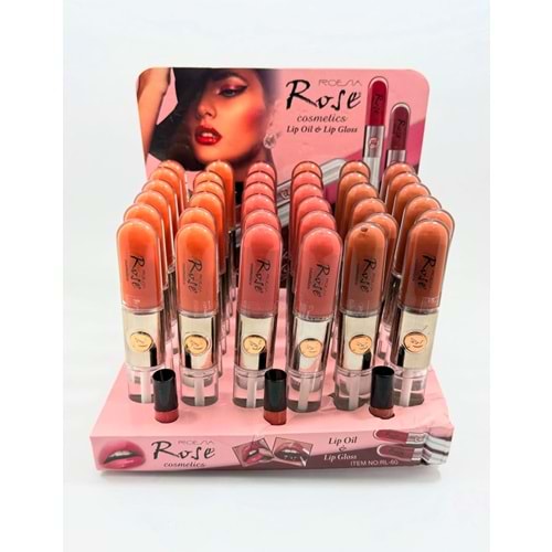 Rose Duo Klaıcı Ruj - Dudak Parlatıcı RL60 36*