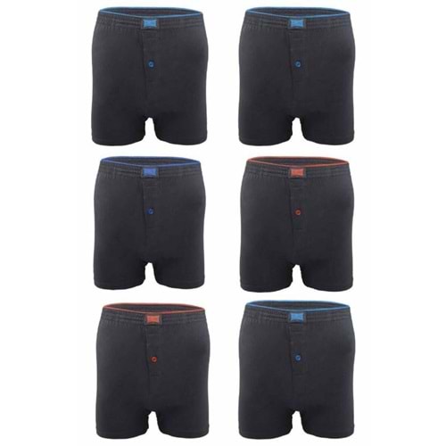 Tutku Erkek Penye Düz Boxer Füme M 10*