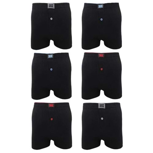 Tutku Erkek Penye Düz Boxer Siyah XL 10*