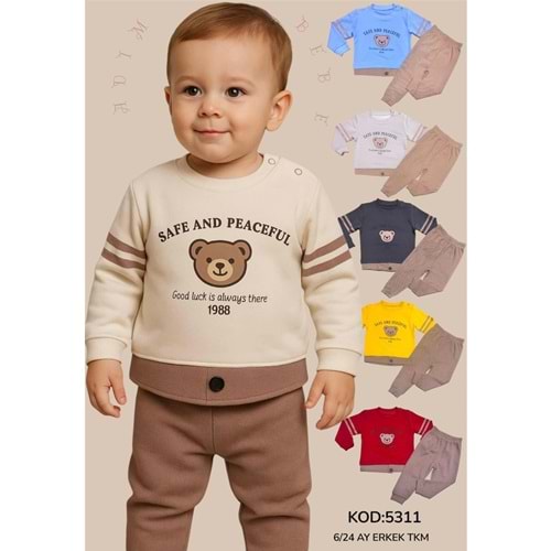 Adım Bebe 6-24 Yaş Erkek takım 5311