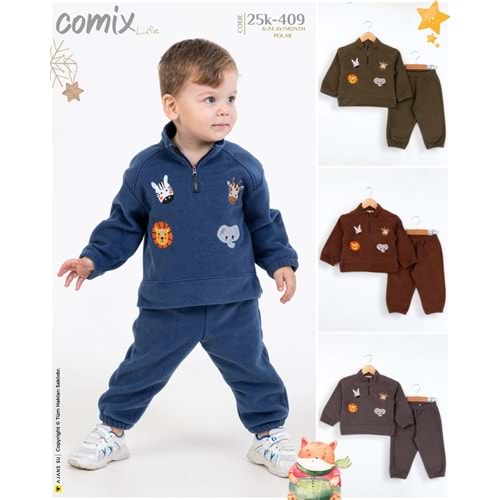 Comix Animal Polar Erkek Takım 6-24 ay 25K-409