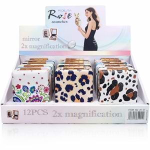 Rose Katlanabilir Cep Aynası ay-21 12*
