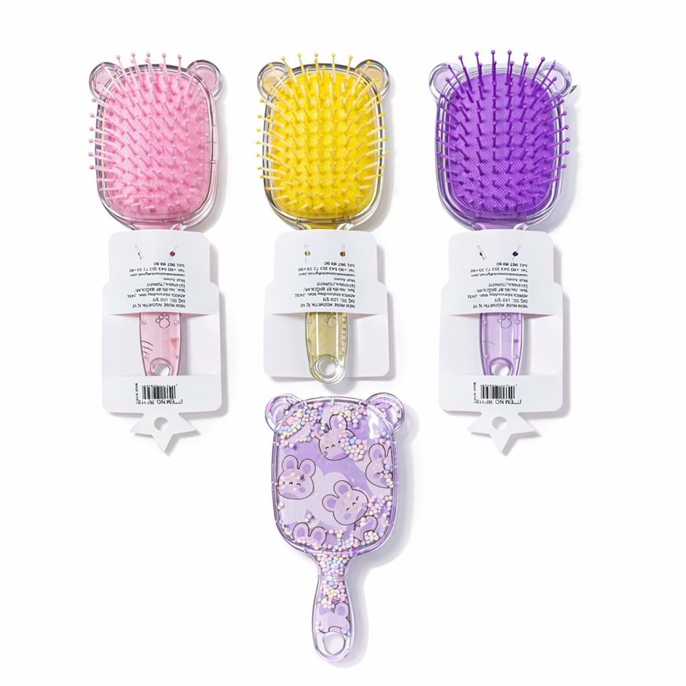 Rose Boncuklu Oval Tarak rf113