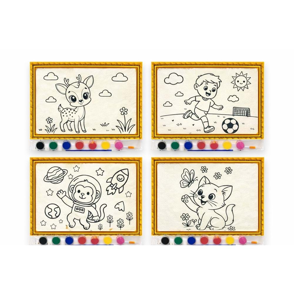 Çocuk Tuval Boyama Seti