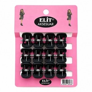 Elit 12li Siyah Mini Mandal Toka