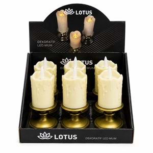 Lotus Dekoratif Mum 6*