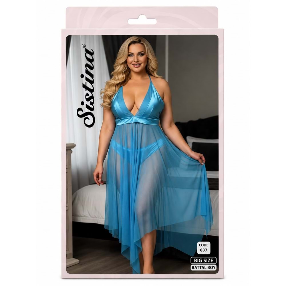 Sistina Dantelli Fantazi Gecelik Battal 637