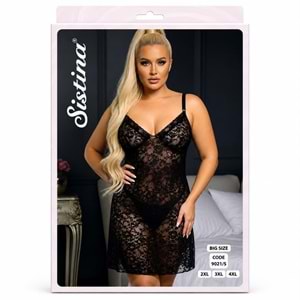 Sistina Dantelli Fantazi Gecelik Battal 9021 -S