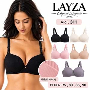 Layza Lazer Kesim Dolgulu Fitili Sütyen 311 6*