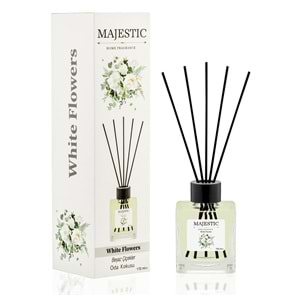 Majestic Bambu Çubuklu Oda Kokusu Beyaz Çiçekler 110 Ml Kare
