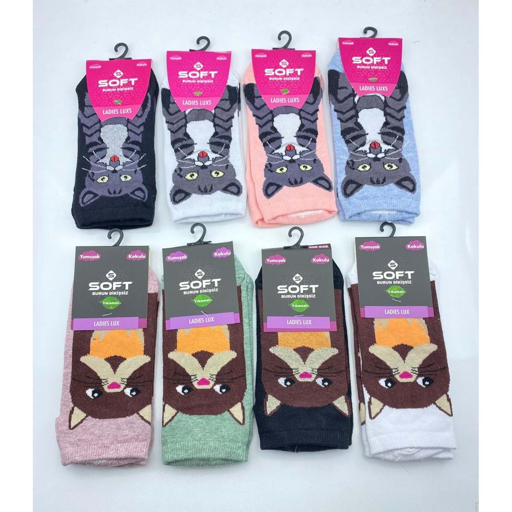 Soft Ladies Lüx Patik Çorap 12*