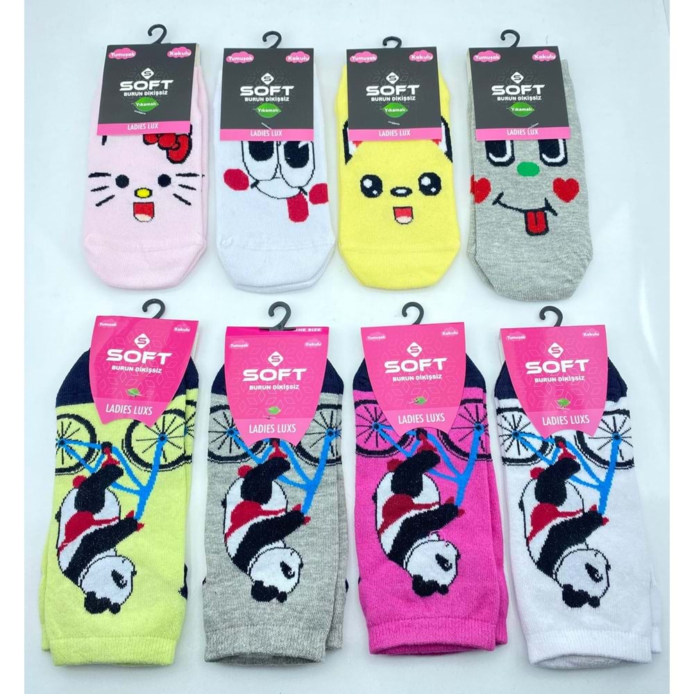 Soft Ladies Lüx Patik Çorap 12*