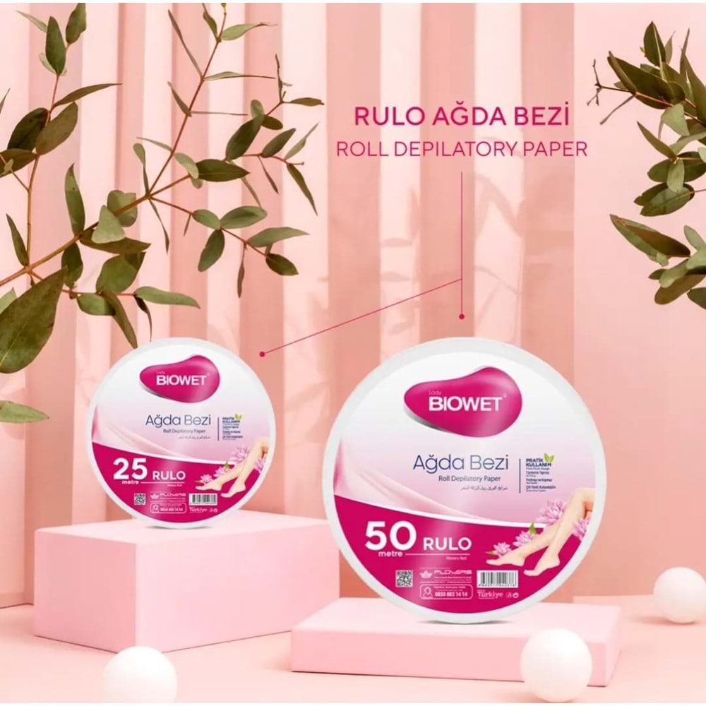 Biowet 50 Mt Ağda Bezi Rulo
