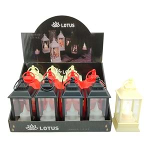 Lotus Dekoratif Led Gaz Lamba Mum Pm118 12*