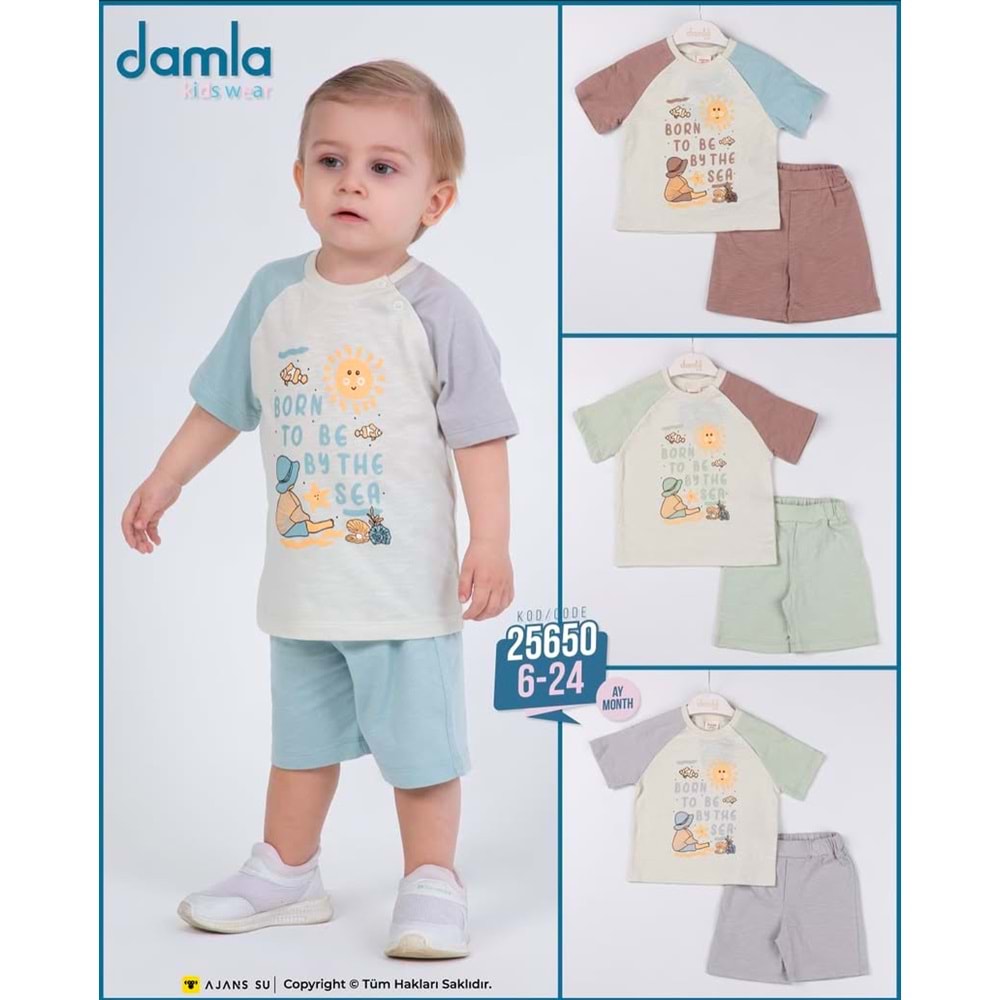 Damla 06,24 ay güneş erkek takım 25650