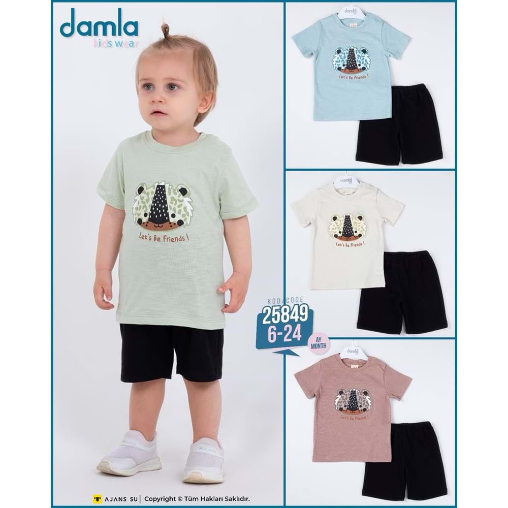 Damla 06,24 ay friends erkek takım 25849