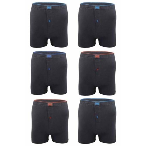 Tutku Erkek Penye Düz Boxer Füme XL 10*