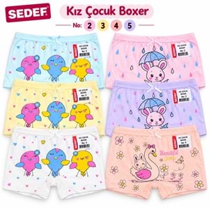 Sedef Kız Boxer 1045 12*