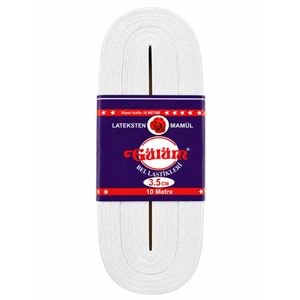 Gülüm Bel Lastiği 3,5 Cm Beyaz